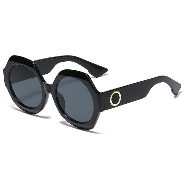 BYUSVS Customized Polarized Lenses With Irregular Circular Frames In A Retro Style Suitable For Women BYA-TJ012-V1