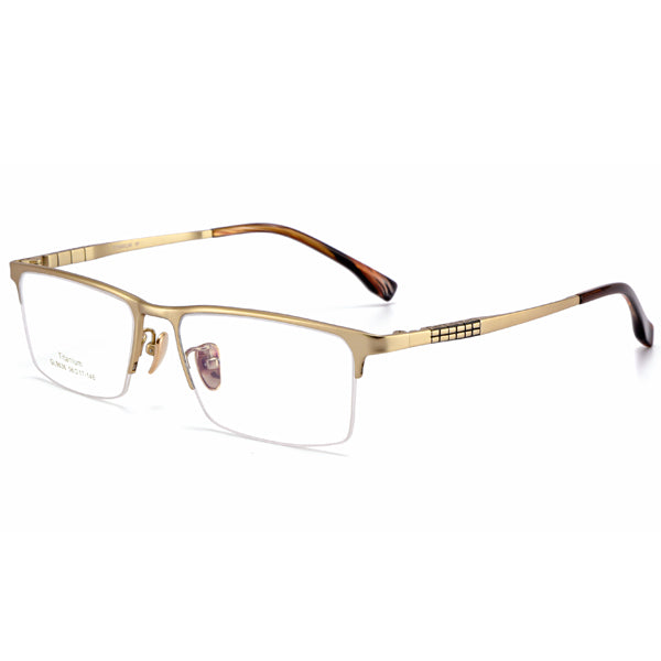 BYUSVS Customized Square Half Frame Lenses With A Minimalist Business Style Suitable For Men BYA-YJ00L-N2