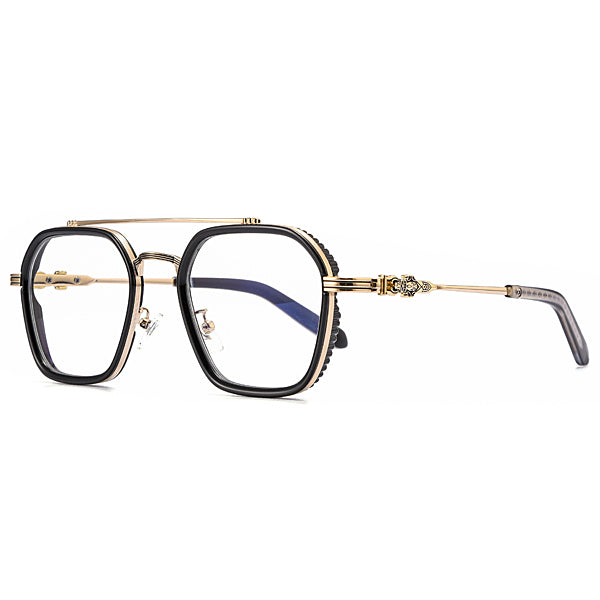 BYUSVS Custom Lens Square Big Frame Retro Style Double Beam TR Alloy Material Suitable For Men BYA-YJ00T-N1