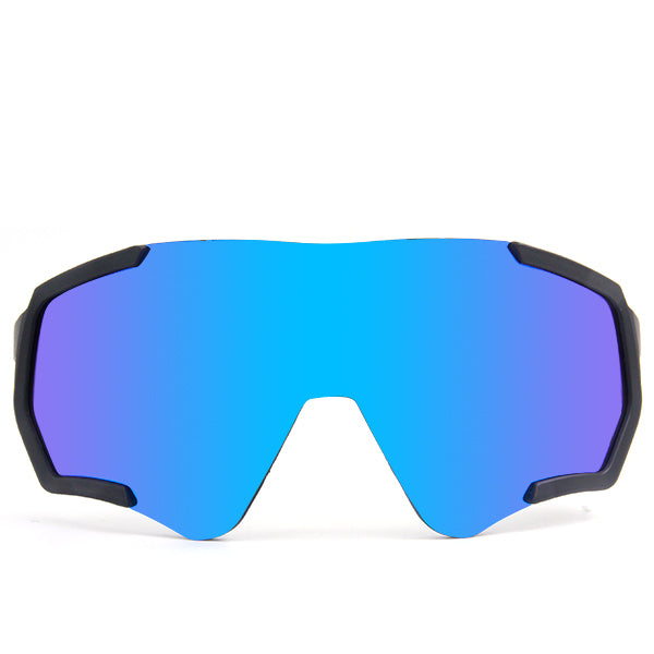 BYUSVS Custom Lenses Full Frame Larger Size Polarized Rectangle Cycling glasses,  for Men&Women YJB-30005