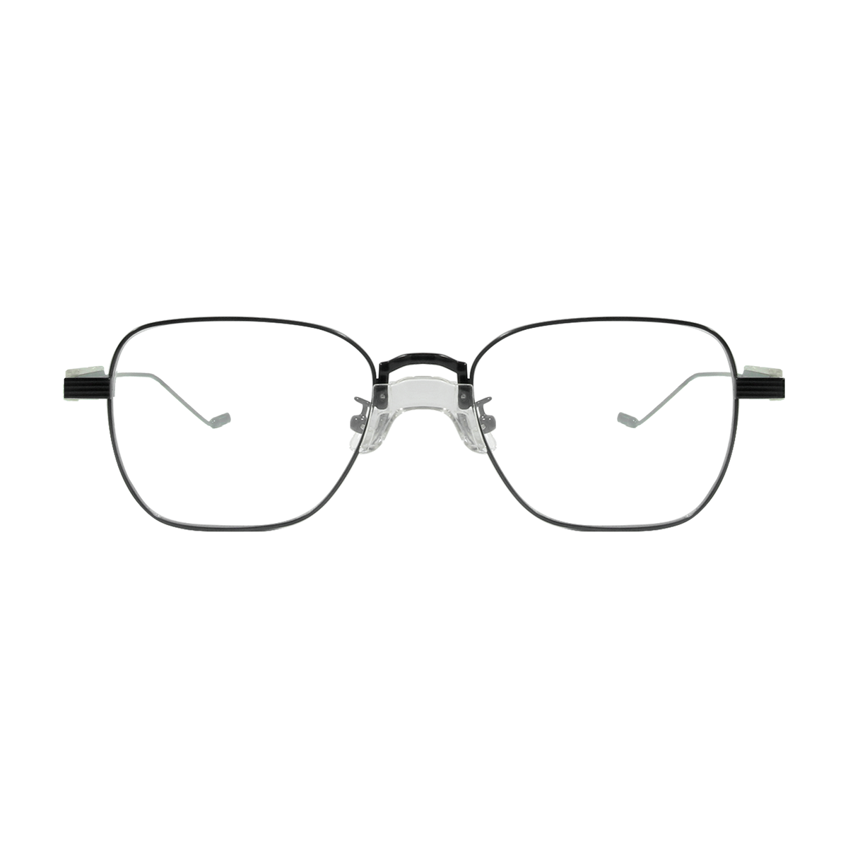 BYUSVS Custom Prescription Fashion Full-Rim Medium Size Metal Rectangle Eyeglasses,  for Men&Women YJA-0013